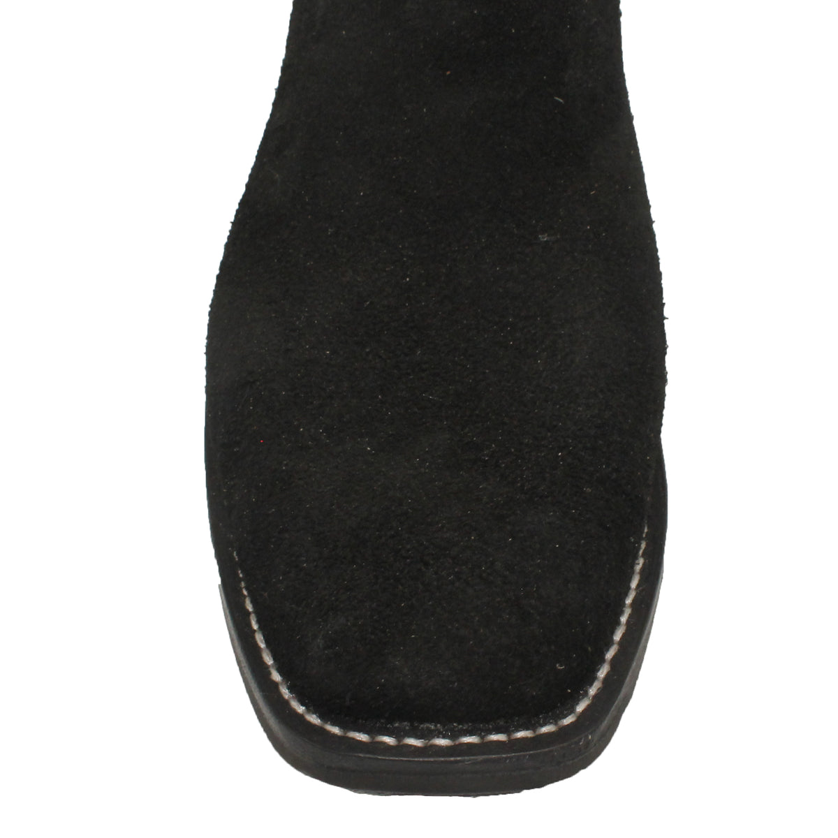 12" Blue Upper w/ Loops Stitching
Black Rough Out Steer Vamp
Wide French Toe
Slightly Tapered Heel