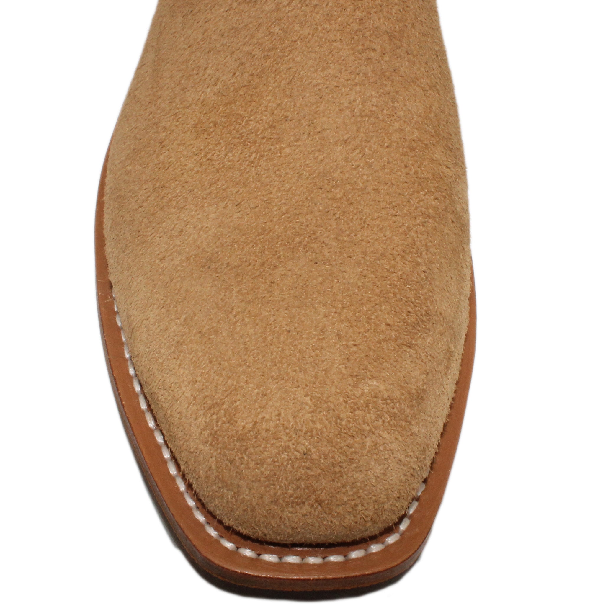 14" Blue Upper w/ Beck Classic Stitching
Buckskin Steer Rough Out Vamp
Regular French Square Toe
Slightly Tapered Heel