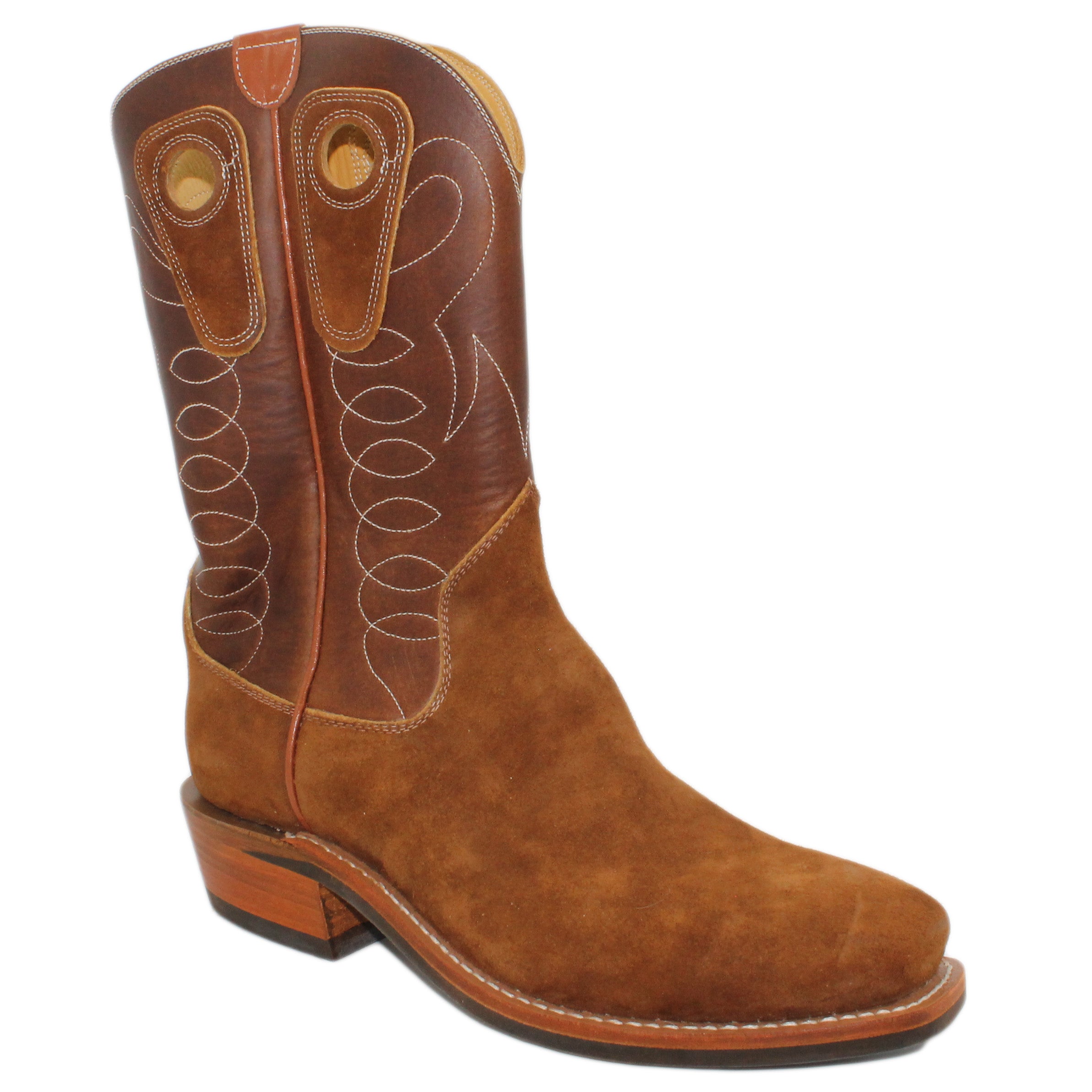 12" Brown upper w/ Loops Stitching
Tibetan Yak Rough Out Vamp
Regular Forties Square Toe
Slightly Tapered Heel