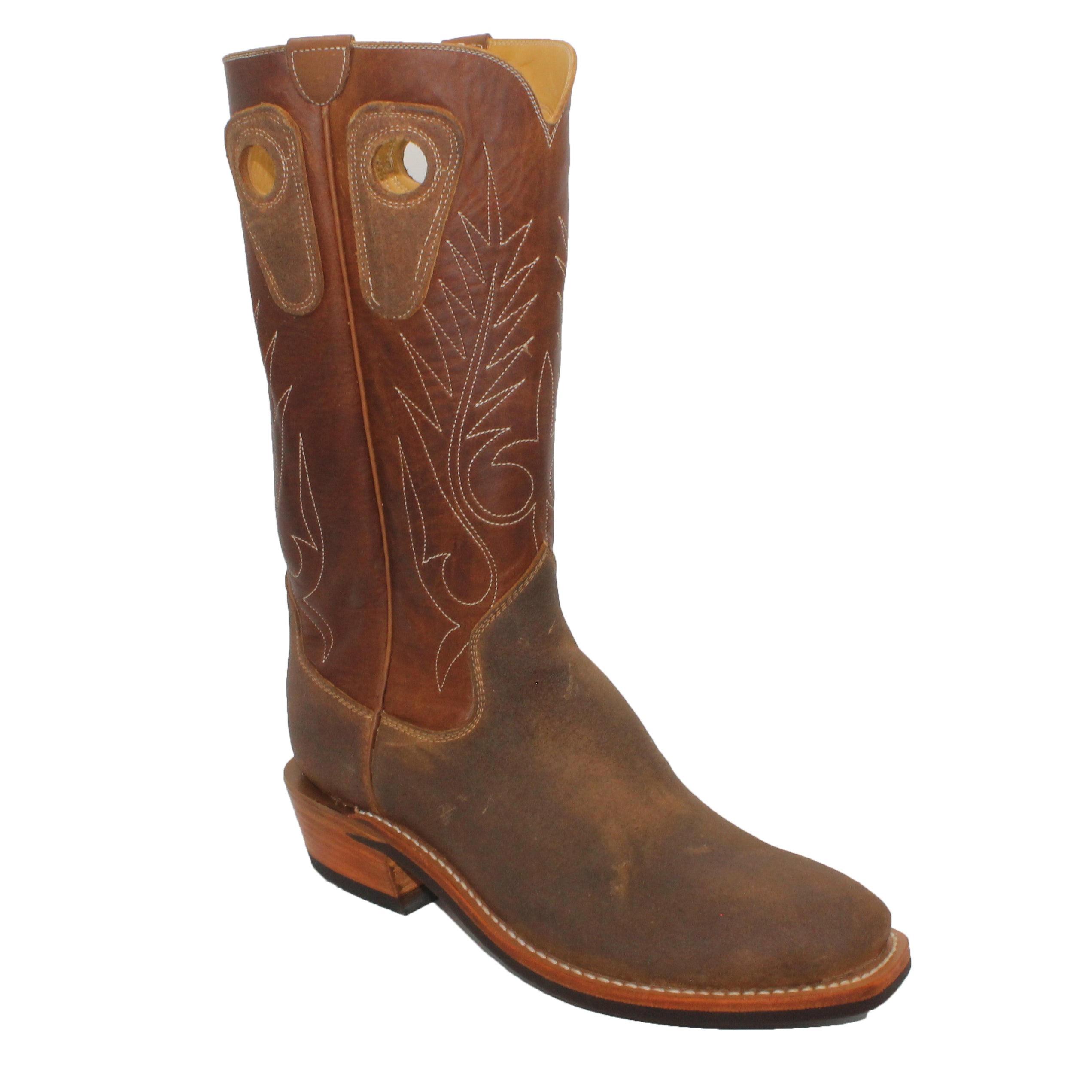 14" Brown Upper w/ Beck Classic Stitching
Waxed Steer Vamp
Wide French Square Toe
Slightly Tapered Heel