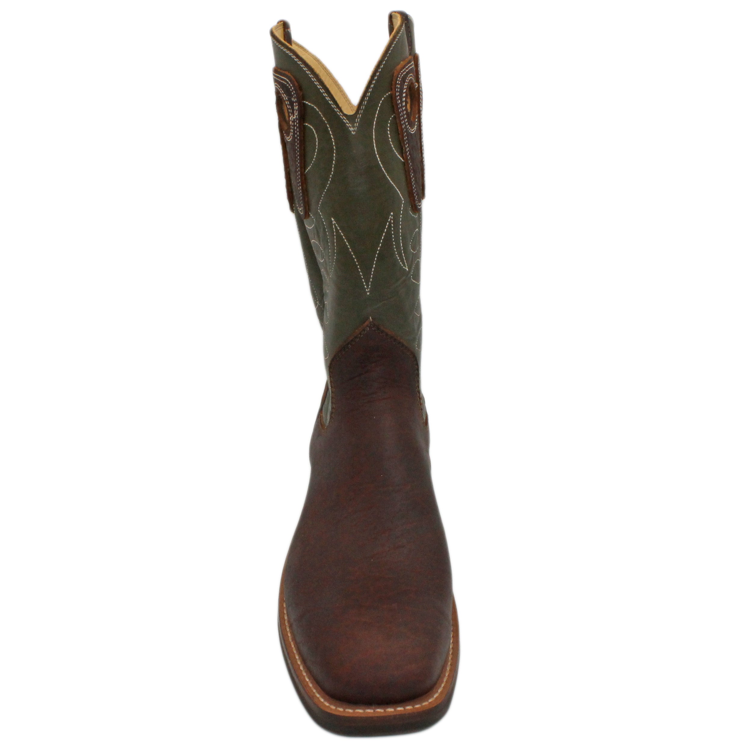 12" Forest Upper w/ Loops Stitching
Bison Vamp
Wide French Square Toe
Slightly Tapered Heel