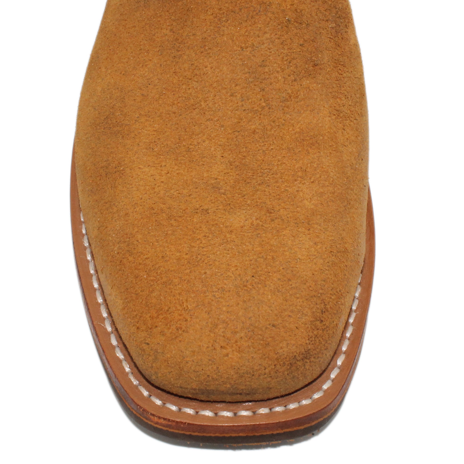 12" Forest upper w/ Loops Stitching
Tibetan Yak Rough Out Vamp
Wide French Square Toe
Slightly Tapered Heel