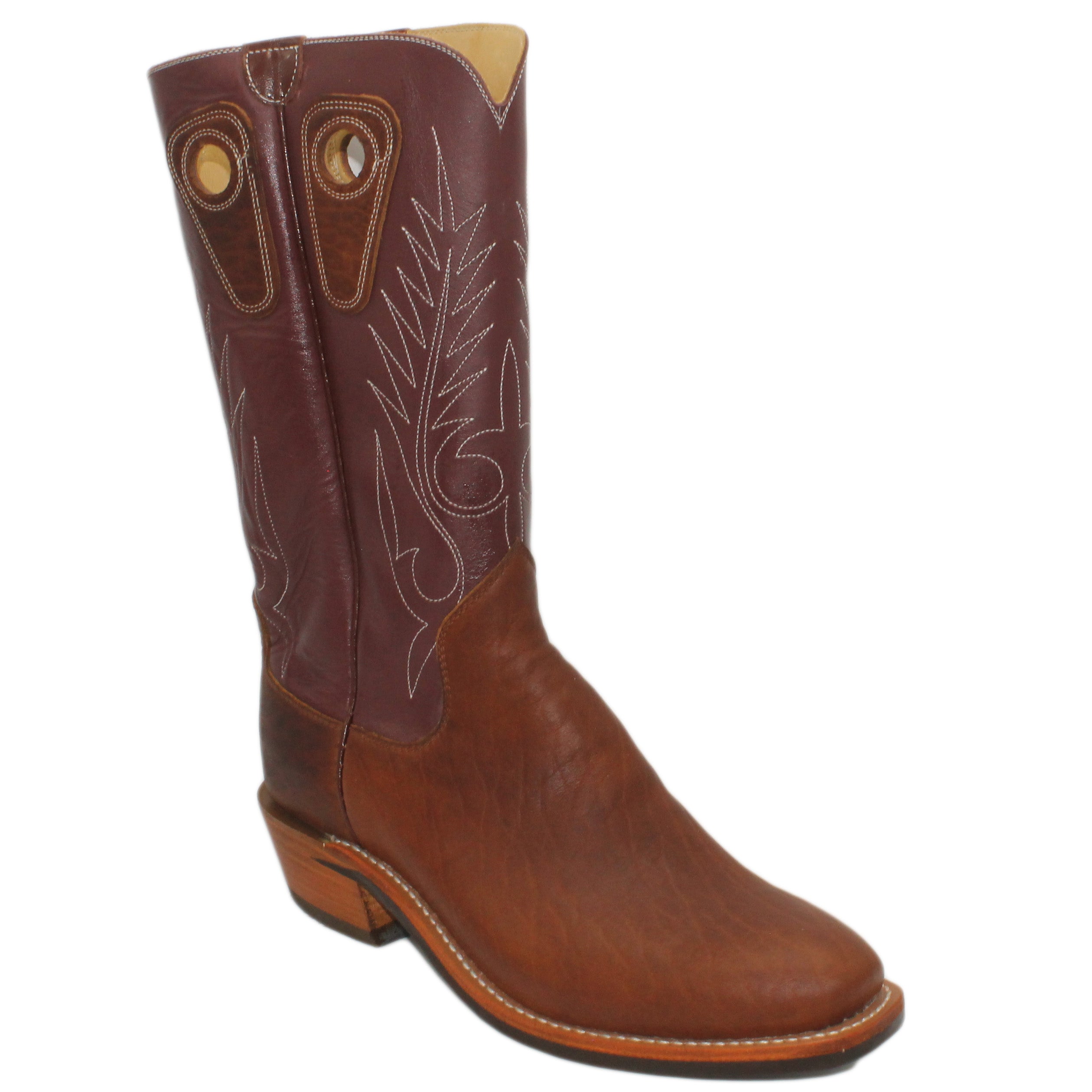 14" Wine upper w/ Beck Classic Stitching
Bison Vamp
Regular Forties Square Toe
Slightly Tapered Heel