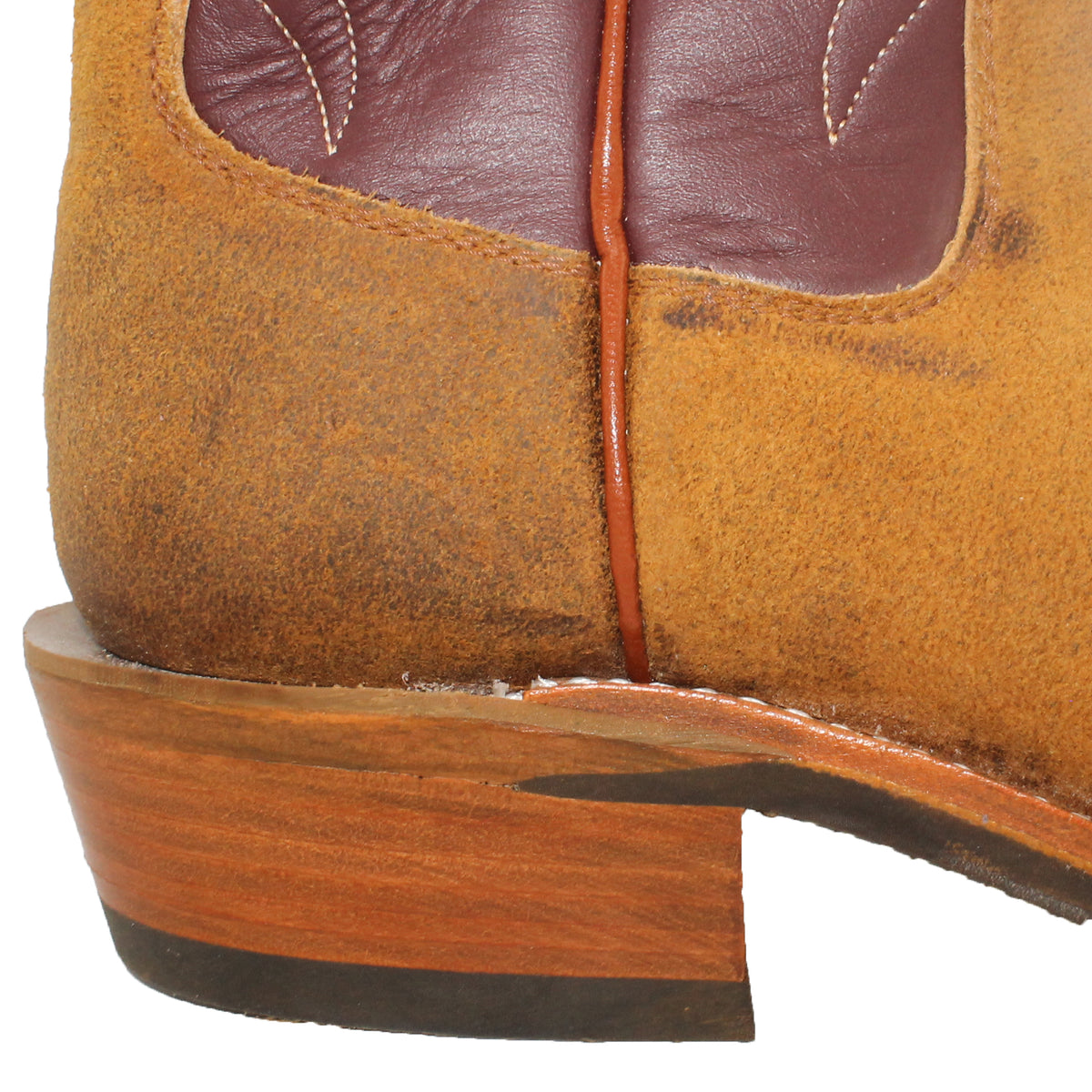 14" Wine upper w/ Beck Classic Stitching
Tibetan Yak Rough Out Vamp
Wide French Square Toe
Slightly Tapered Heel