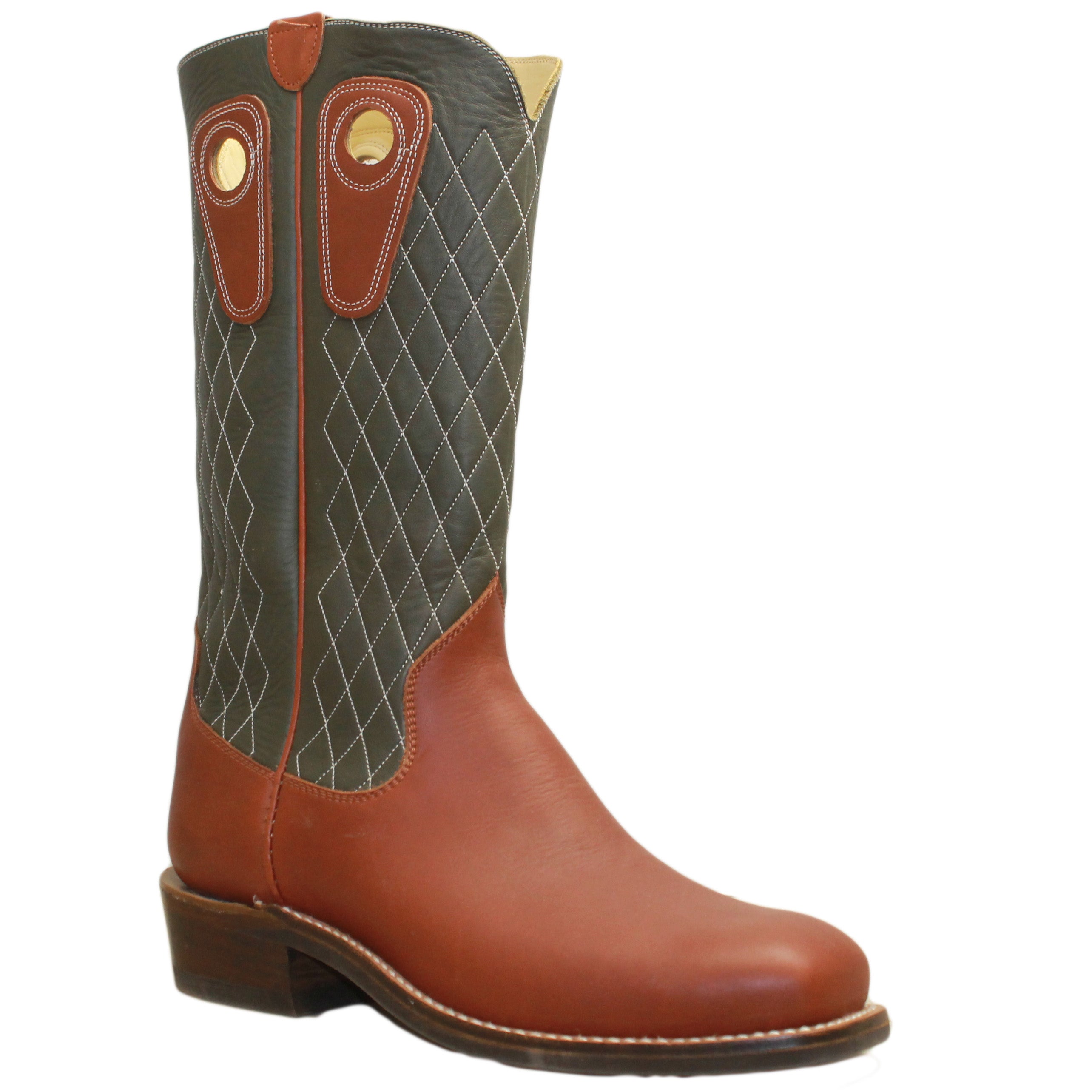 14" Upper With Diamond Stitching - Beck Cowboy Boots