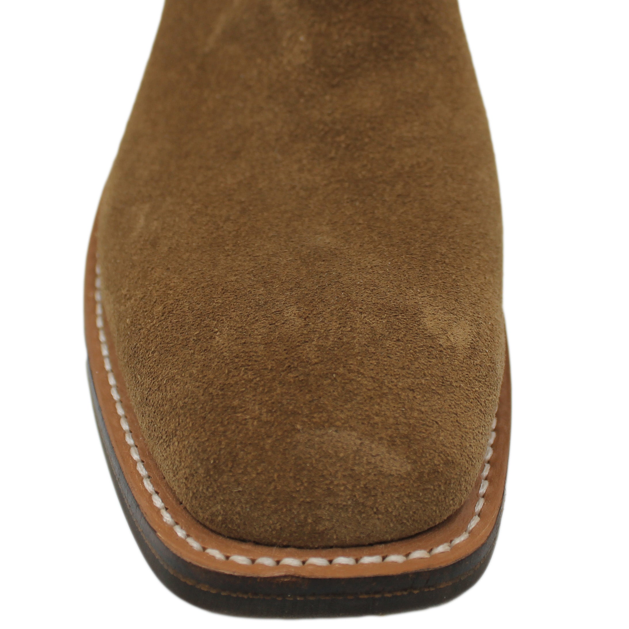 12" Forest Upper w/ Loops Stitching
Saddle Timberjack Rough Out Steer Vamp
Wide French Square Toe
Slightly Tapered Heel