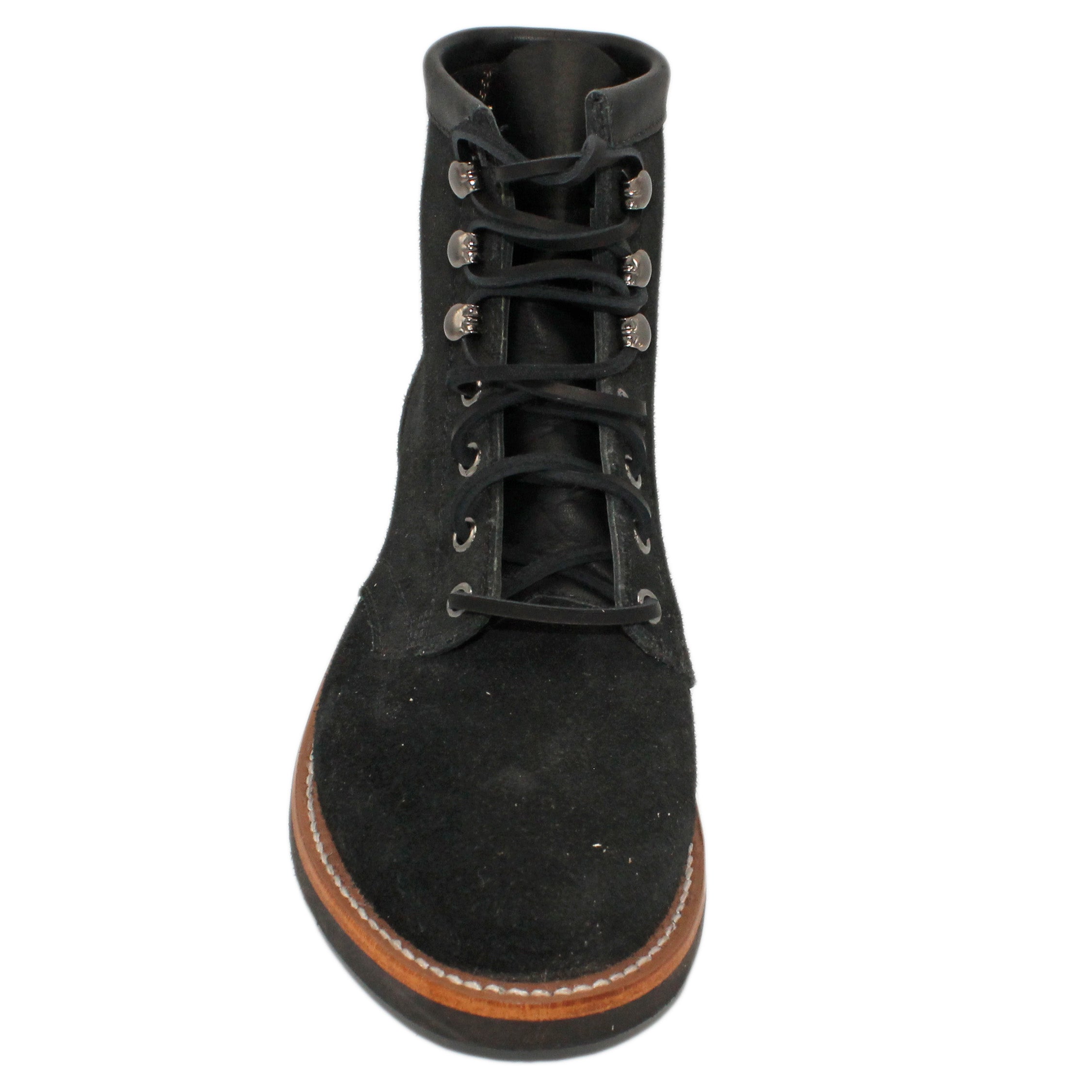 6" Lace-Up
Black Rough Out Steer
Round Toe
Block Heel
Vibram Sole