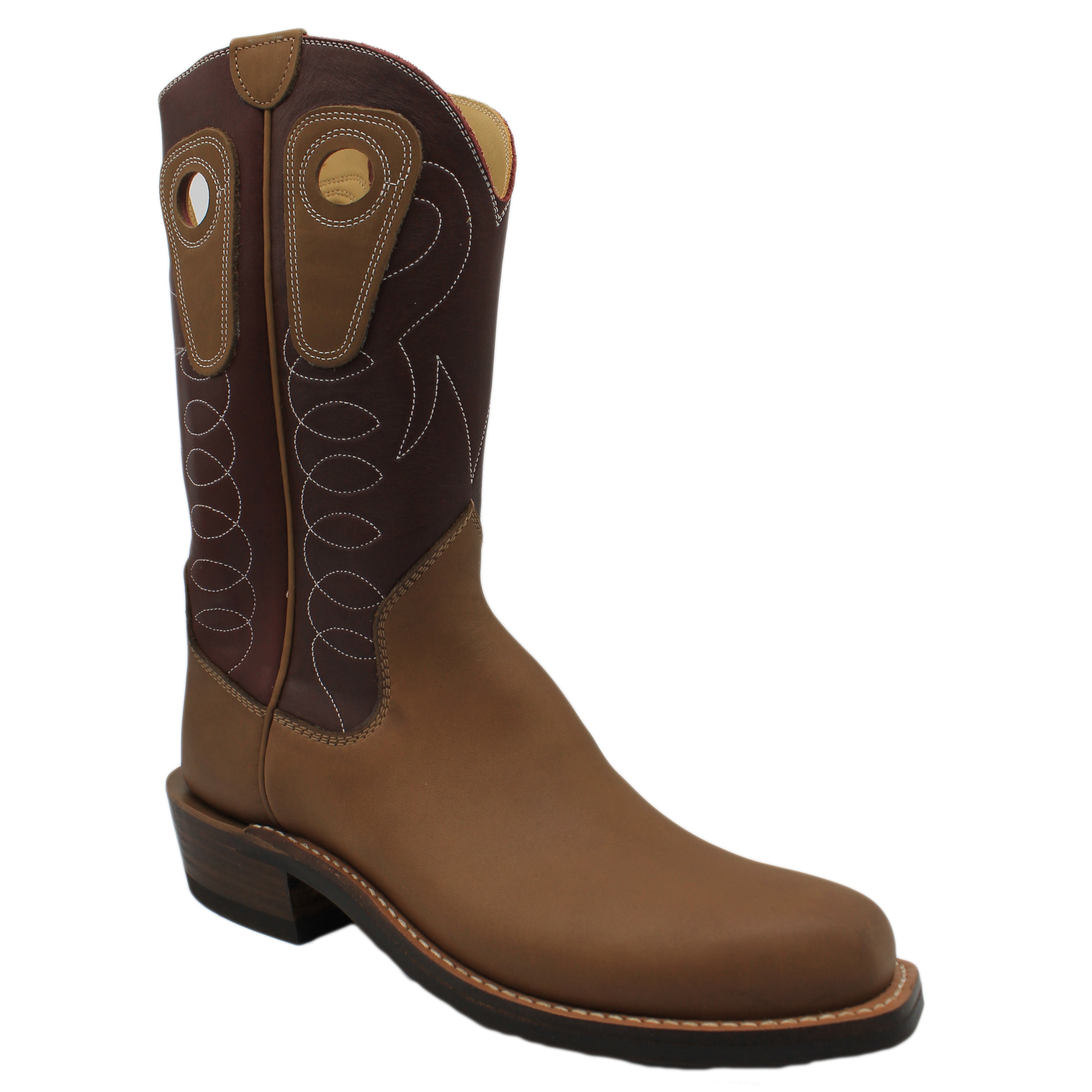 12" Wine Upper w/ Loops Stitching
Saddle Timberjack Steer Vamp
Regular French Square Toe
Slightly Tapered Heel