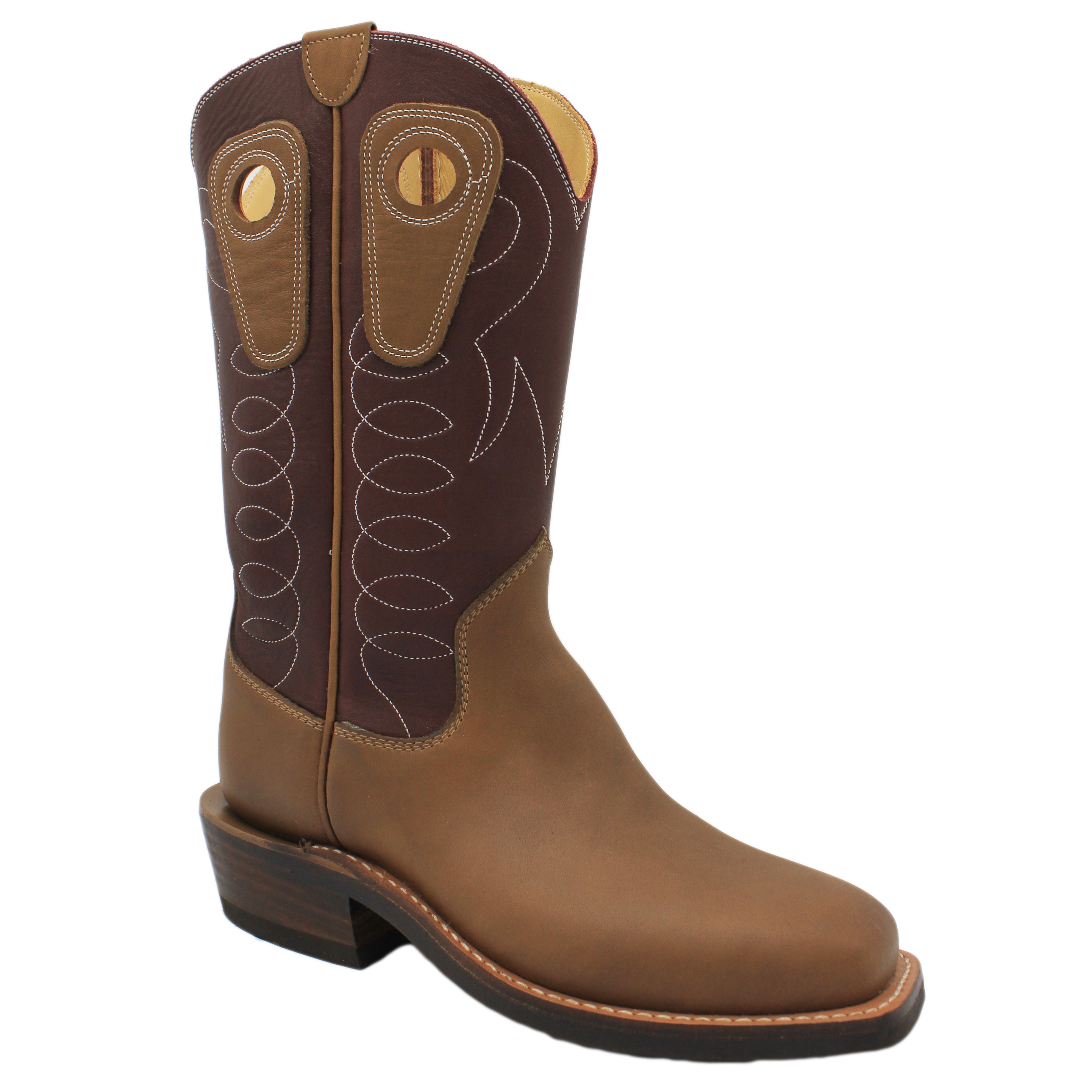 12" Wine Upper w/ Loops Stitching
Saddle Timberjack Steer Vamp
Wide French Square Toe
Slightly Tapered Heel
