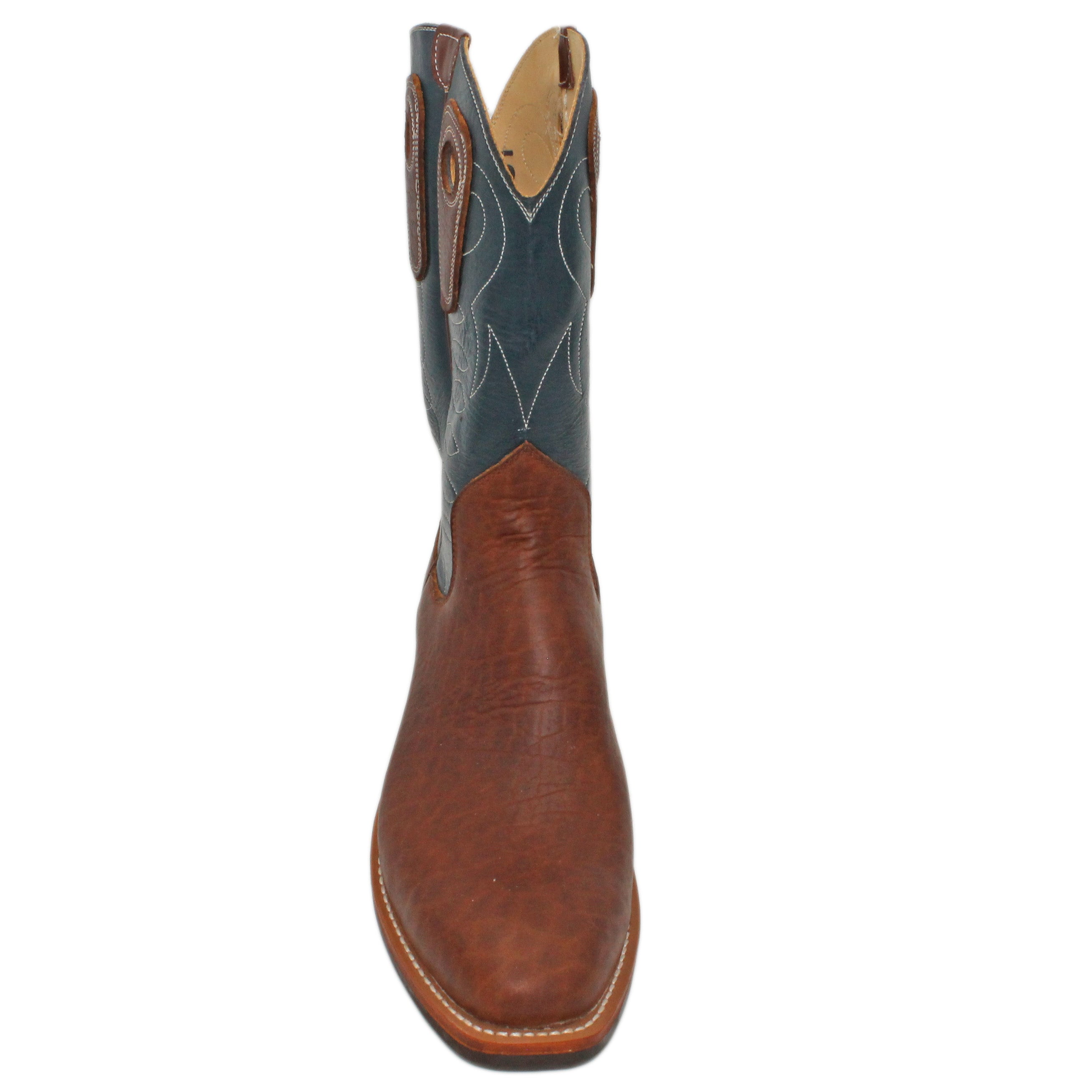 12" Blue Upper w/ Loops Stitching

Bison Vamp

Regular French Toe

Slightly Tapered Heel