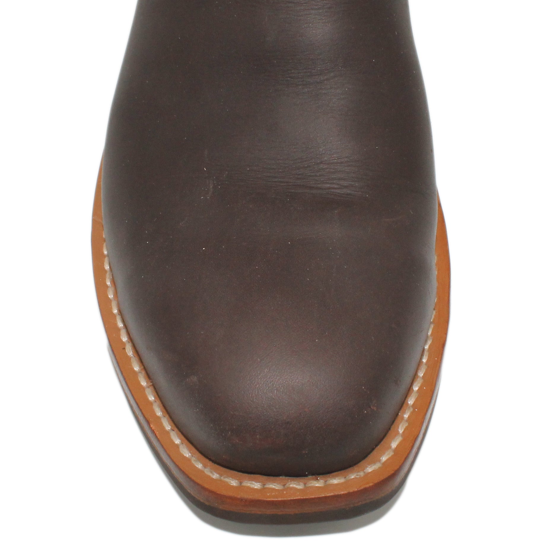 Blue Uppers with Diamond Stitching

Brown Timberjack Steer Vamp

Regular French Square Toe

Slightly Tapered Heel