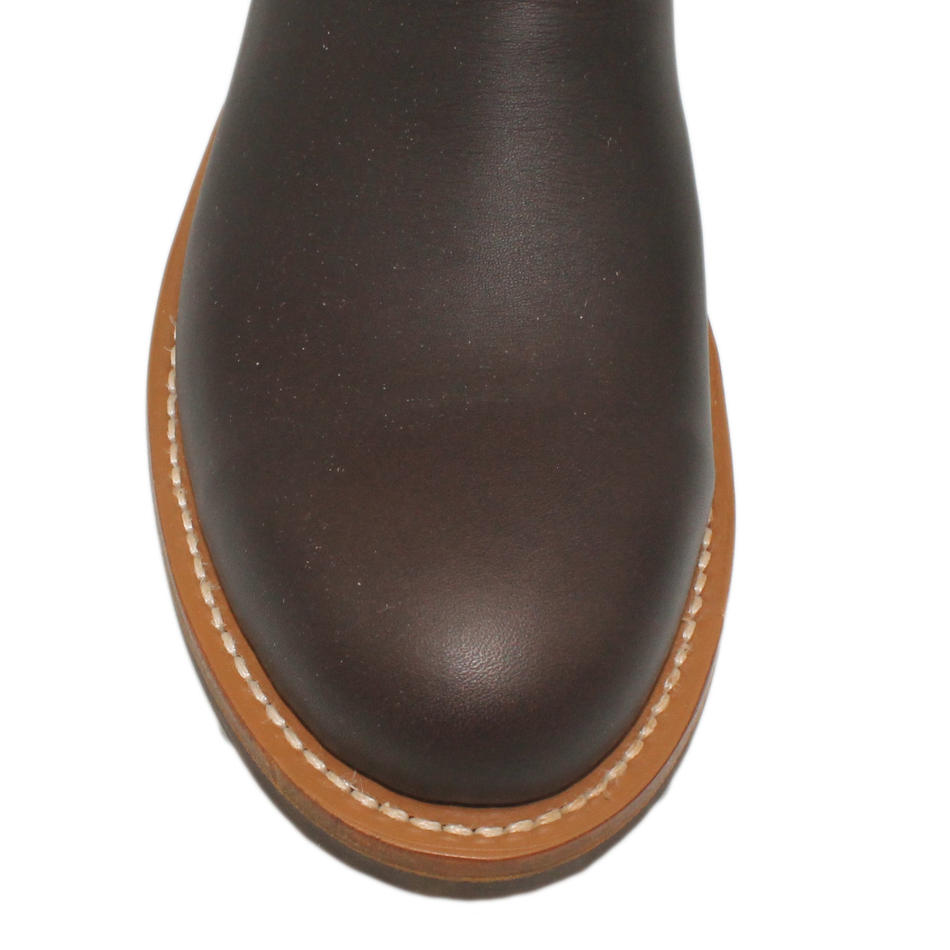 12" Blue Upper w/ Loops Stitching

Brown Timberjack Steer Vamp

Round Toe

Slightly Tapered Heel