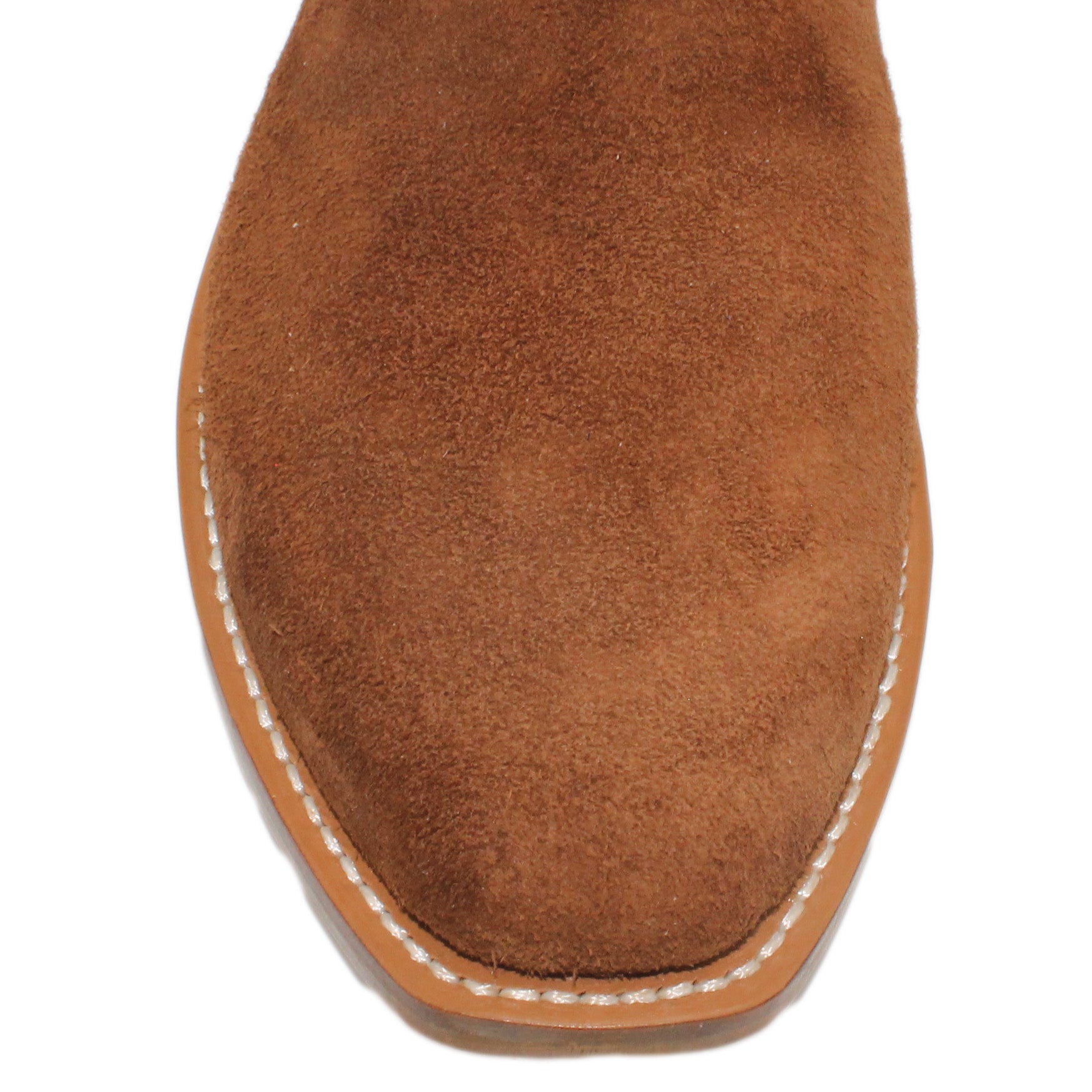 14" Blue Upper w/ Diamond Stitching

Brown Timberjack Rough Out Steer Vamp

Regular French Square Toe

Slightly Tapered Heel