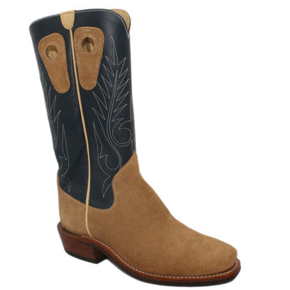 14" Blue Upper w/ Beck Classic Stitching

Buckskin Steer Rough Out Vamp

Regular Forties Square Toe

Slightly Tapered Heel