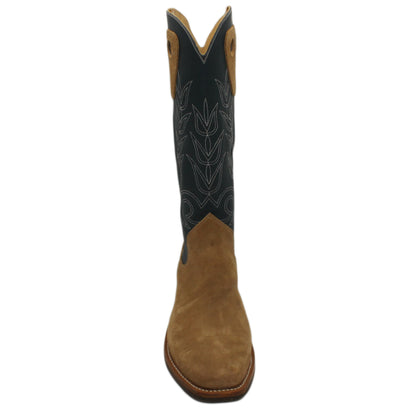 16" Blue Uppers w/ Tulip Stitching

Buckskin Rough Out Steer Vamp

Regular French Square Toe

Extreme Underslung Heel