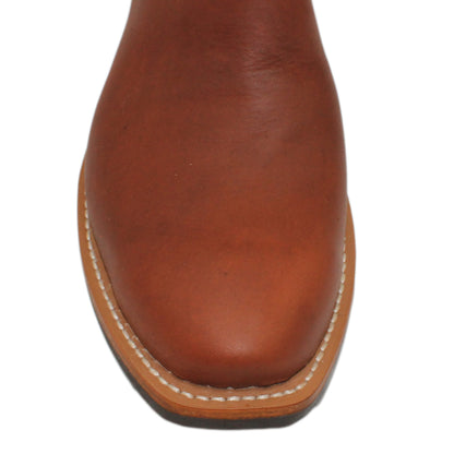 12" Blue Upper w/ Loops Stitching

Tan Timberjack Steer Vamp

Regular Forties Square Toe

Slightly Tapered Heel