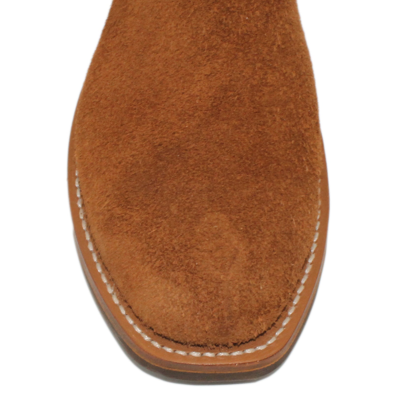 14" Blue Upper w/ Diamond Stitching

Tan Timberjack Rough Out Steer Vamp

Regular French Square Toe

Slightly Tapered Heel
