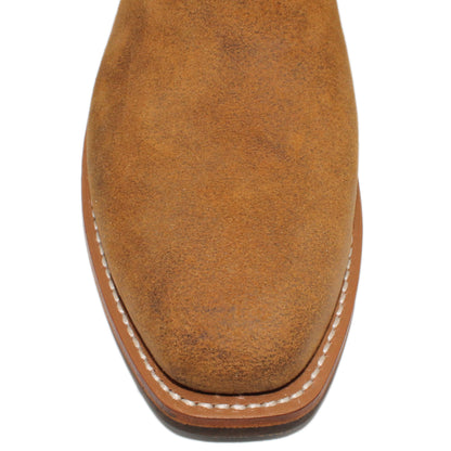 14" Blue upper w/ Diamond Stitching

Tibetan Yak Rough Out Vamp

Regular French Square Toe

Slightly Tapered Heel