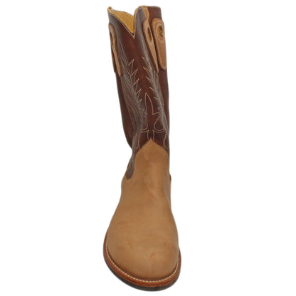14" Brown Upper w/ Beck Classic Stitching

Buckskin Steer Vamp

Round Toe

Block Heel