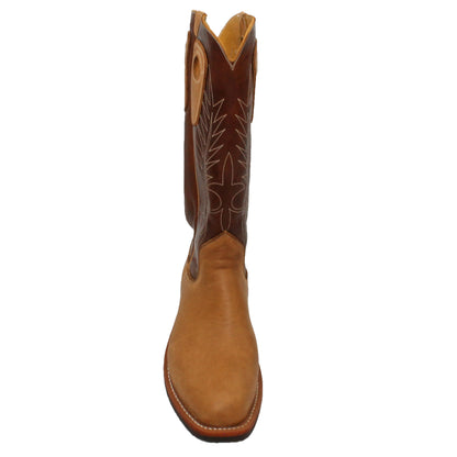 14" Brown Upper w/ Beck Classic Stitching

Buckskin Rough Out Steer Vamp

Regular French Square Toe

Slightly Tapered Heel