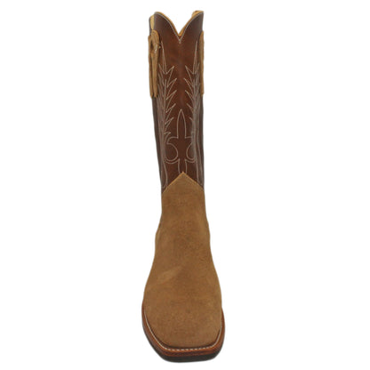 14" Brown Upper w/ Beck Classic Stitching

Buckskin Rough Out Steer Vamp

Wide French Square Toe

Slightly Tapered Heel