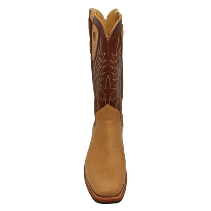 14" Brown Upper w/ Beck Classic Stitching

Buckskin Rough Out Steer Vamp

Wide French Square Toe

Slightly Tapered Heel