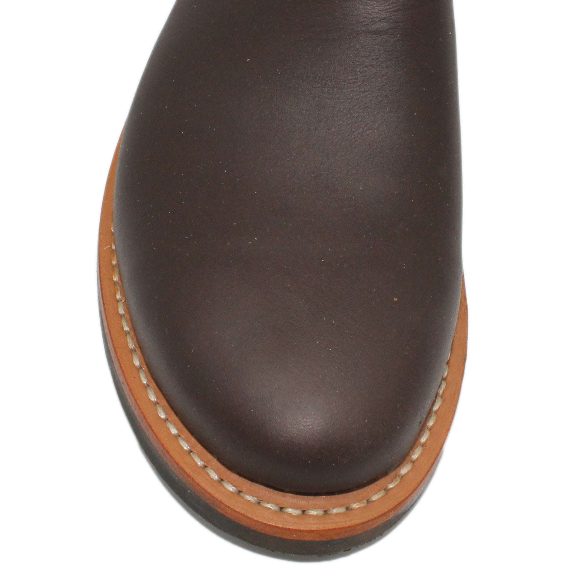 14" Brown Timberjack Upper w/ Oak Stitching

Brown Timberjack Steer Vamp

Round Toe

Block Heel

Vibram Chevron Sole