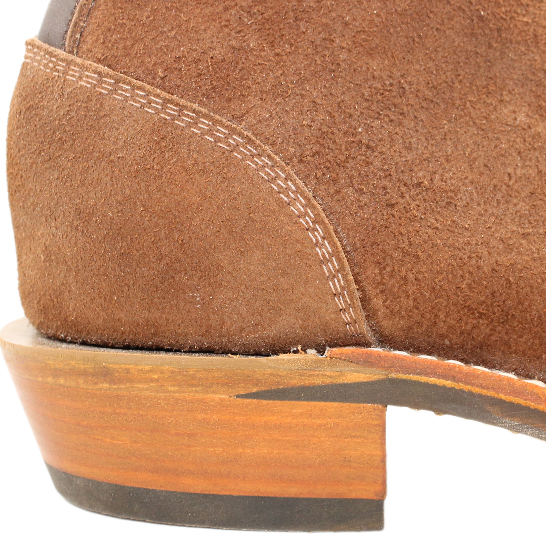8" Lace-Up

Brown Timberjack Rough Out Steer

Wide French Square Toe

Slightly Tapered Heel