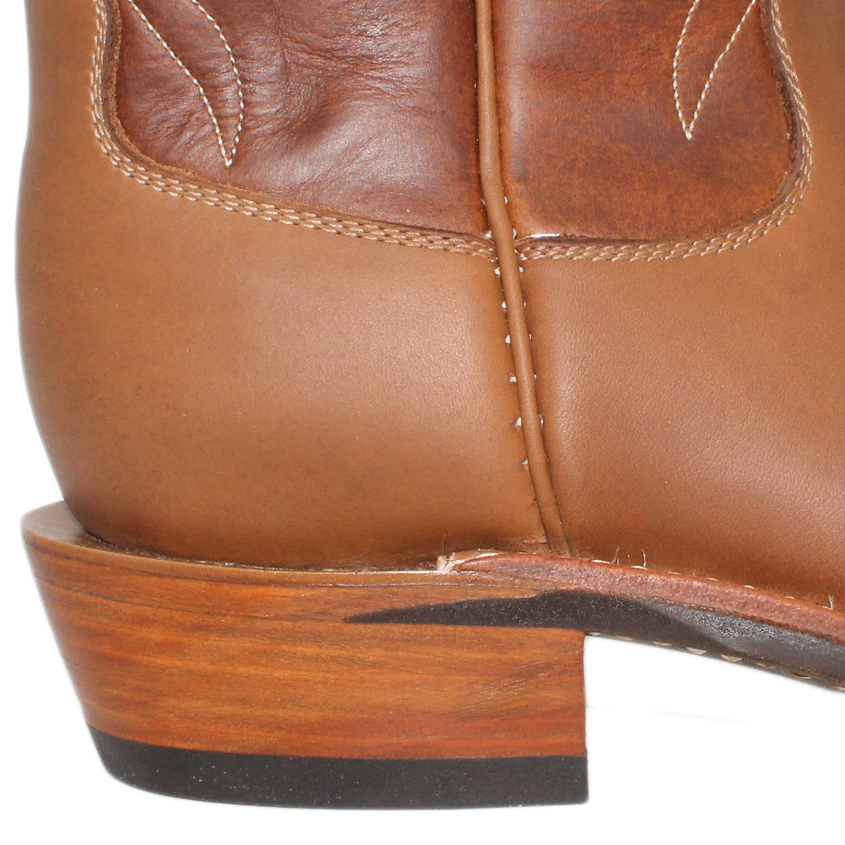 14" Brown Upper w/ Beck Classic Stitching

Saddle Timberjack Steer Vamp

Regular French Square Toe

Slightly Tapered Heel