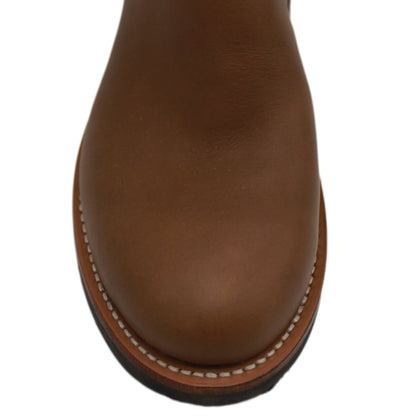 12" Brown upper w/ Loops Stitching

Saddle Timberjack Steer Vamp

Round Toe

Block Heel