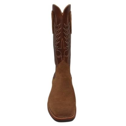 14" Brown Upper w/ Beck Classic Stitching

Saddle Timberjack Rough Out Steer Vamp

Wide French Square Toe

Slightly Tapered Heel