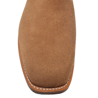 14" Brown Upper w/ Beck Classic Stitching

Saddle Timberjack Rough Out Steer Vamp

Wide French Square Toe

Slightly Tapered Heel