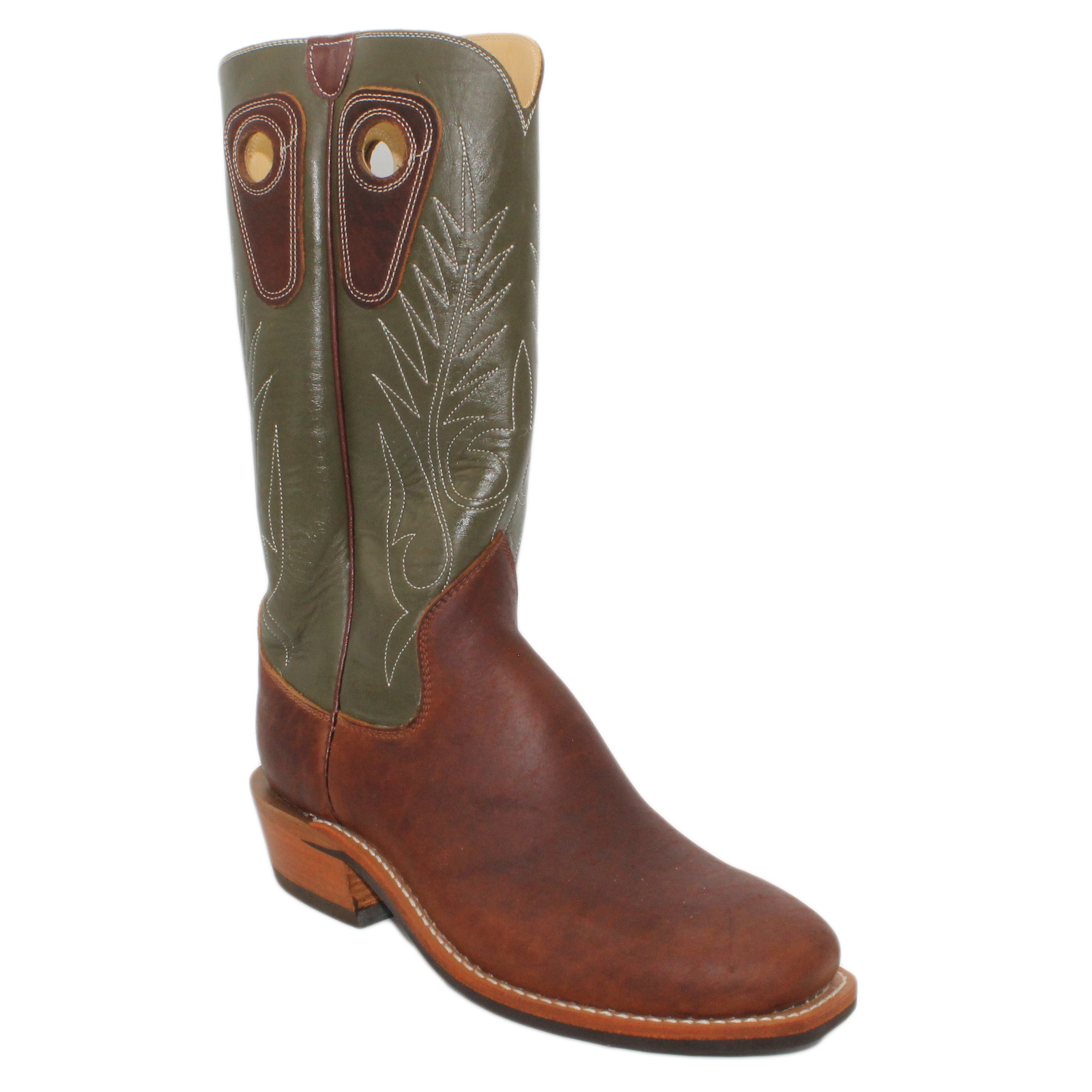 14" Forest upper w/ Beck Classic Stitching

Bison Vamp

Regular Forties Square Toe

Slightly Tapered Heel