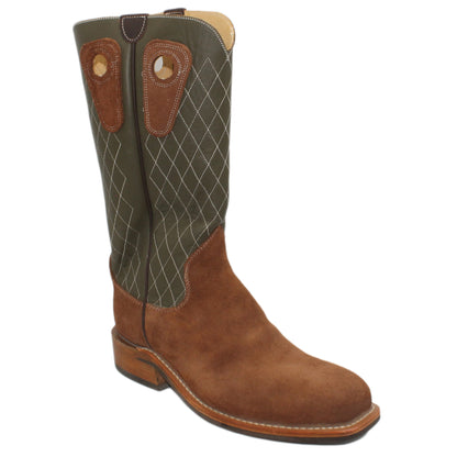 14" Forest Upper w/ Diamond Stitching

Brown Timberjack Rough Out Steer Vamp

Wide French Square Toe

Block Heel