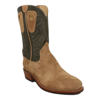 12" Forest Upper w/ Loops Stitching

Buckskin Steer Vamp

Regular Forties Square Toe

Slightly Tapered Heel