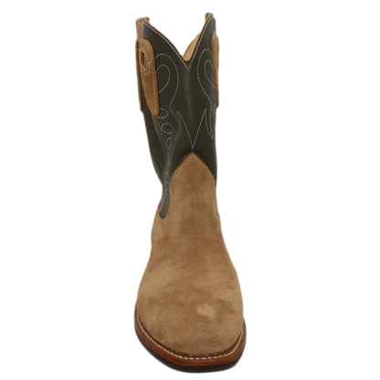 12" Forest Upper w/ Loops Stitching

Buckskin Steer Vamp

Regular Forties Square Toe

Slightly Tapered Heel