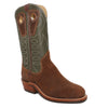 12" Forest Upper w/ Loops Stitching

Grizzly Rough Out Steer Vamp

Regular French Square Toe

Slightly Tapered Heel