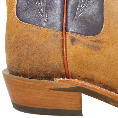 16" Purple upper w/ Tulip Stitching

Tibetan Yak Rough Out Vamp

Wide French Square Toe

Slightly Tapered Heel