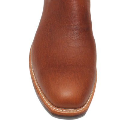 14" Red upper w/ Diamond Stitching

Bison Vamp

Regular French Square Toe

Slightly Tapered Heel