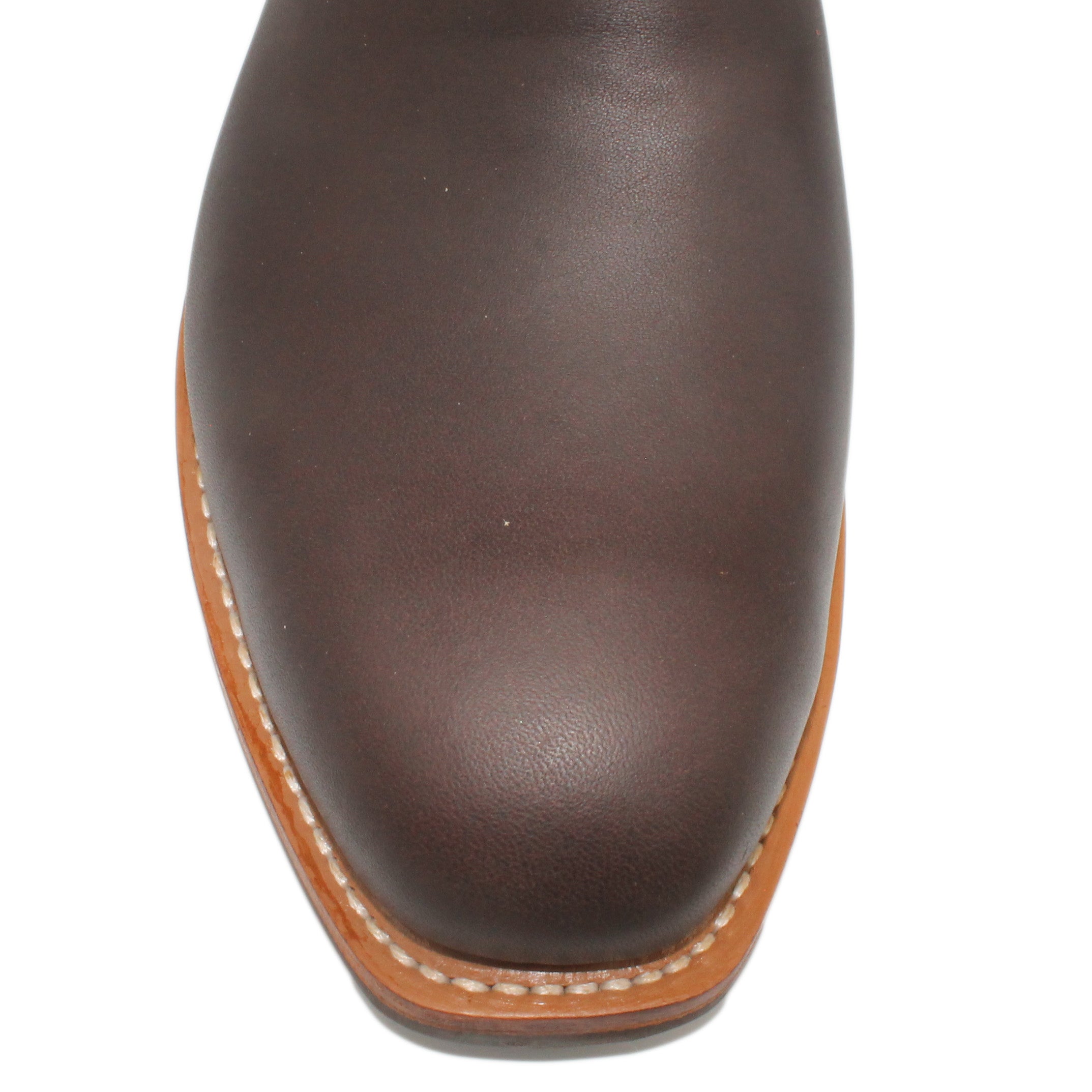 14" Red Upper w/ Diamond Stitching

Brown Timberjack Steer Vamp

Regular French Square Toe

Slightly Tapered Heel
