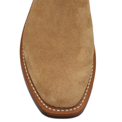 14" Red Upper w/ Diamond Stitching

Buckskin Rough Out Steer Vamp

Regular French Square Toe

Slightly Tapered Heel