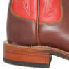 Red Uppers w/ Tulip Stitching

Grizzly Steer Vamp

Wide French Square Toe

Block Heel