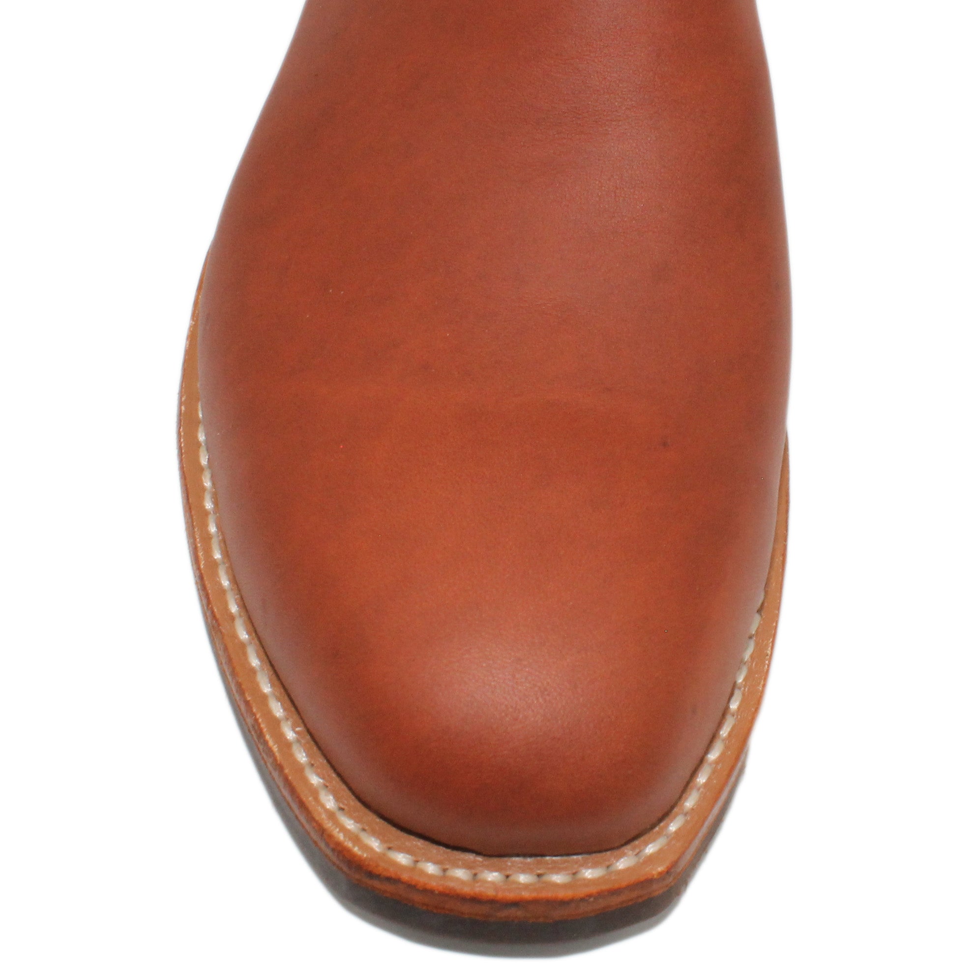 14" Red Upper w/ Diamond Stitching

Tan Timberjack Steer Vamp

Regular French Square Toe

Slightly Tapered Heel