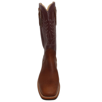 14" Wine upper w/ Beck Classic Stitching

Bison Vamp

Wide French Square Toe

Slightly Tapered Heel