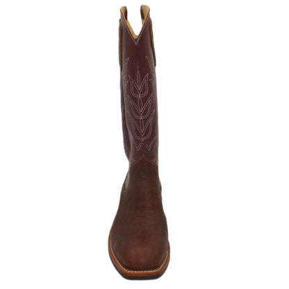 16" Wine Uppers w/ Tulip Stitching

Bison Vamp

Wide French Square Toe

Slightly Tapered Heel