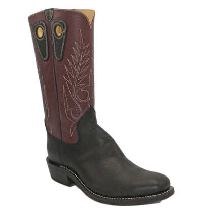 14" Wine Upper w/ Beck Classic Stitching

Black Steer Vamp

Wide French Square Toe

Slightly Tapered Heel
