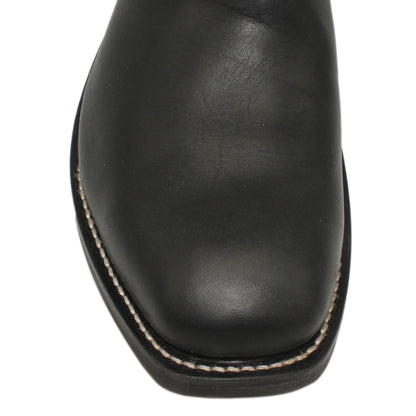 14" Wine Upper w/ Beck Classic Stitching

Black Steer Vamp

Wide French Square Toe

Slightly Tapered Heel