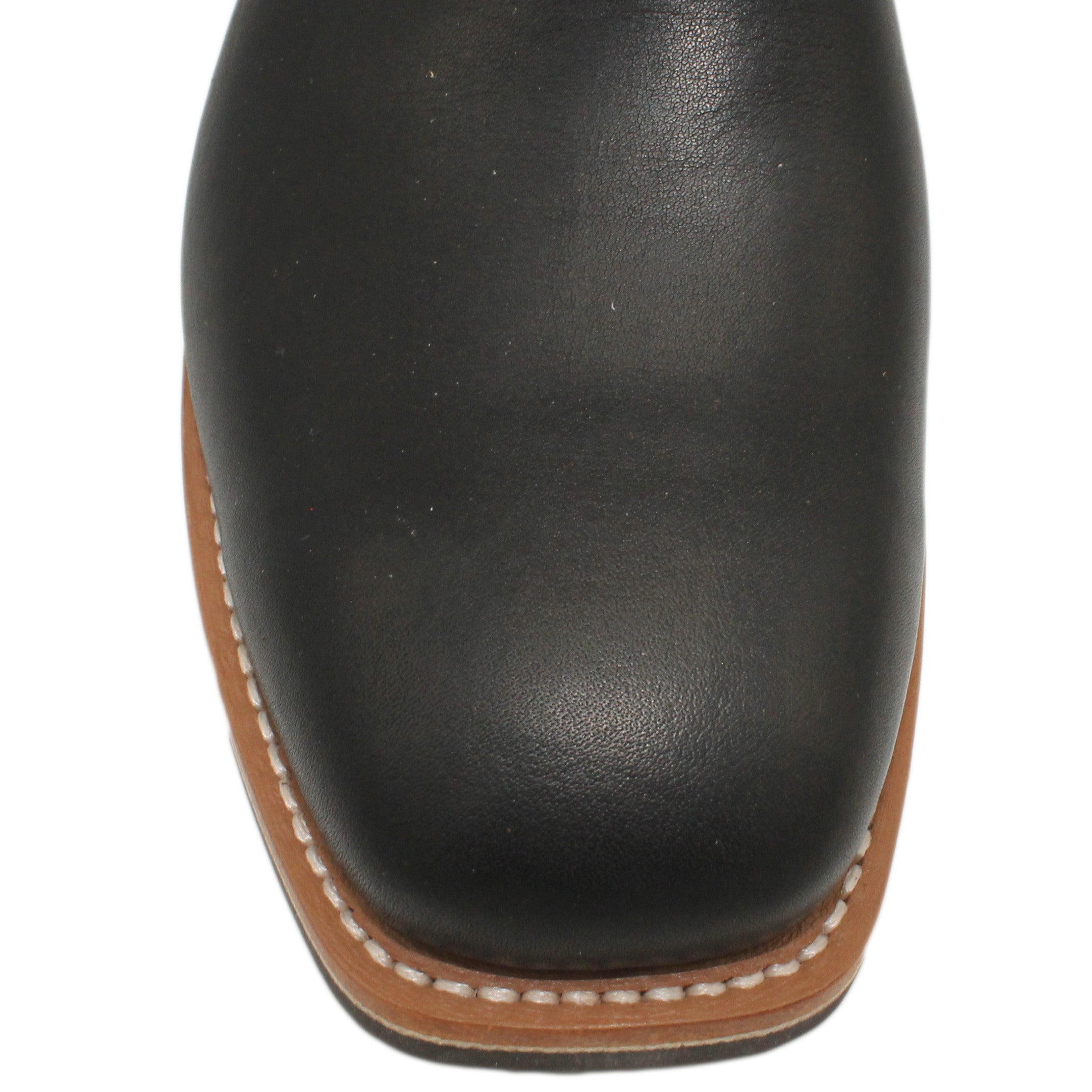 12" Wine Upper w/ Loops Stitching

Black Steer Vamp

Wide French Toe

Slightly Tapered Heel