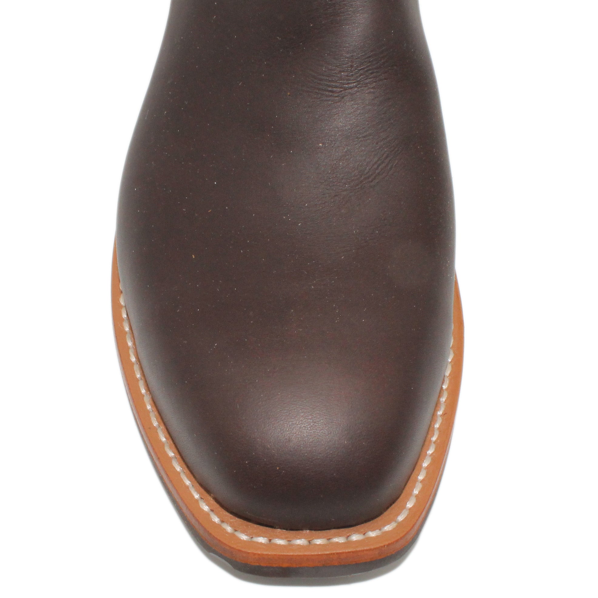 14" Wine Upper w/ Beck Classic Stitching

Brown Timberjack Steer Vamp

Regular French Square Toe

Slightly Tapered Heel