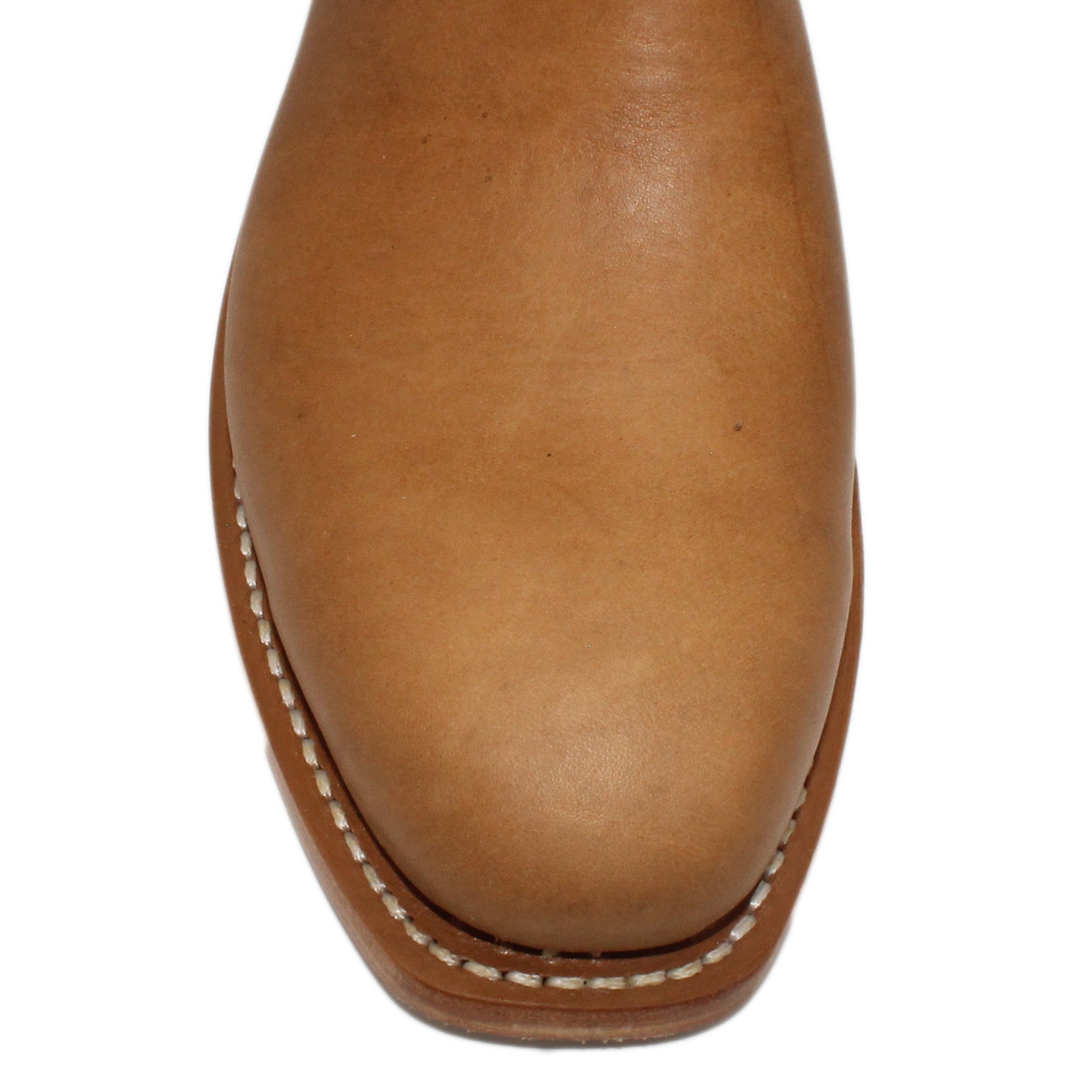 14" Wine Upper w/ Beck Classic Stitching

Buckskin Steer Vamp

Regular French Square Toe

Slightly Tapered Heel